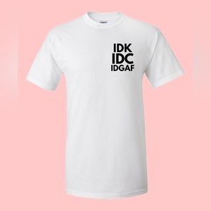 White Short Sleeve Shirt Graphic Tee